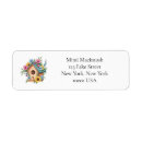 Search for birdhouse return address labels Floral