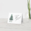 Search for tree thank you cards Green