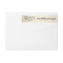 Search for love and thanks return address labels Newly weds