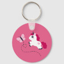 Search for white butterfly key rings Unicorn