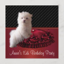 Search for doggy birthday invitations White