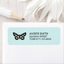 Search for blue and white return address labels Chic