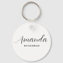 Search for chic wedding key rings Maid of honour
