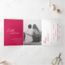 Search for hot pink wedding invitations Modern
