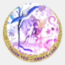 Search for fairy tale stickers Gold glitter