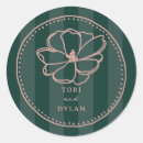 Search for flower wedding stickers Botanical