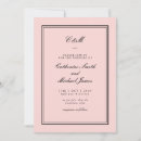 Search for pink and black wedding invitations Chic