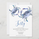 Search for crab birthday invitations Minimal