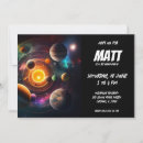 Search for solar system birthday invitations Astronaut