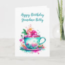 Search for tea cup birthday cards Vintage