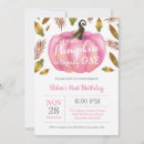 Search for autumn leaves the birthday invitations Our little pumpkin