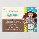 Search for monkey photo invitations Boy