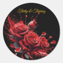 Search for romantic red roses stickers Birthday
