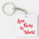 Search for rock on square key rings For her