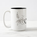 Search for black and white floral design mugs Girly