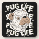 Search for pug dog coasters Animal