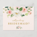 Search for floral bridesmaid cards Elegant