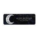 Search for night stars return address labels Outer space