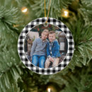 Search for black white checkered pattern christmas decor Family