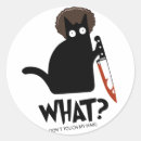 Search for murdered stickers Funny cat