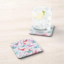 Search for green white pattern coasters Trendy