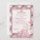 Search for swan baby shower invitations Girly