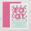 Search for hot pink birthday invitations Girly