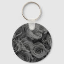 Search for black white rose key rings Elegant