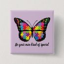 Search for autism butterfly badges Awareness