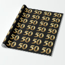 Search for 50th birthday wrapping paper Stylish