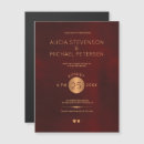 Search for dark red wedding invitations Minimalist