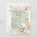 Search for boho safari baby shower invitations Pampas grass