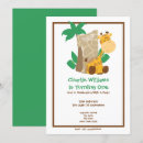 Search for giraffe party invitations One year old