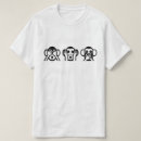 Search for three wise monkeys tshirts Japan