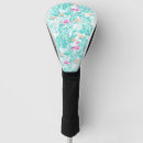 Search for flamingos golf head covers Watercolor