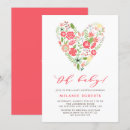 Search for heart floral invitations Colourful
