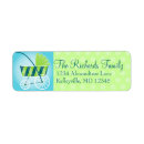 Search for baby stroller return address labels Blue