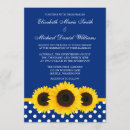 Search for royal blue and yellow wedding invitations Sunflowers