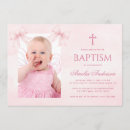 Search for pink girl christening invitations Cross