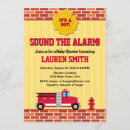 Search for fireman baby shower invitations Fire truck