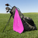 Search for hot pink golf towels Typography