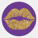 Search for gold lips stickers Glam
