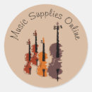 Search for musical design stickers Violin