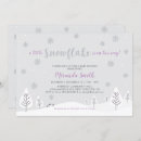 Search for purple grey baby shower invitations Winter