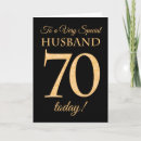 Search for husband 70th birthday cards 70 years old