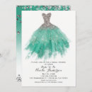 Search for teal silver bridal shower invitations Sparkle
