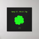 Search for 4 leaf clover canvas prints Shamrock