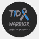 Search for diabetes ribbon stickers Warrior