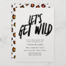 Search for animal print hens party invitations Bachelorette night out