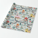Search for maps wrapping paper Kids